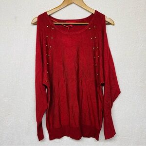 Jennifer Lopez cold shoulder sweater size M